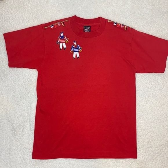 Fruit of the Loom Other - 🔴 Fruit of the Loom Best Tag Patches Sailors and Flags Single Stitch T-Shirt:M